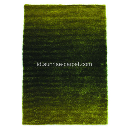 Polyester Silk Shaggy dengan Loop Carpet